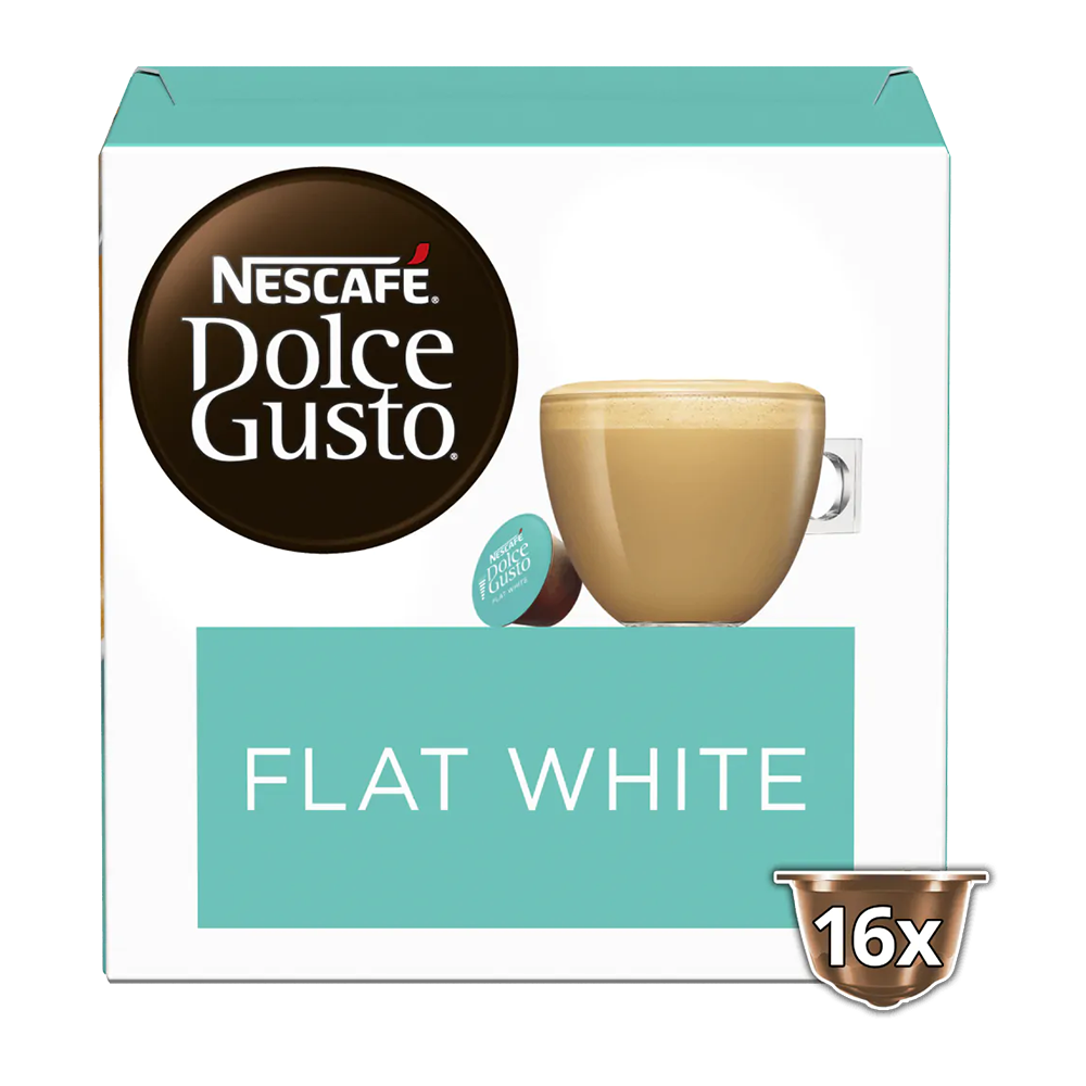 Aanbieding Dolce Gusto - Flat White - 16 DG cups (ean 7613036595735)