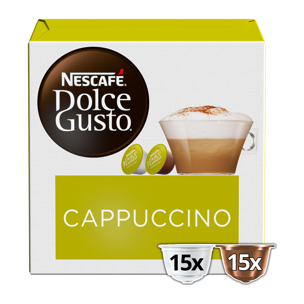 Aanbieding Dolce Gusto - Cappuccino XL - 30 DG cups (ean 7613036303477)