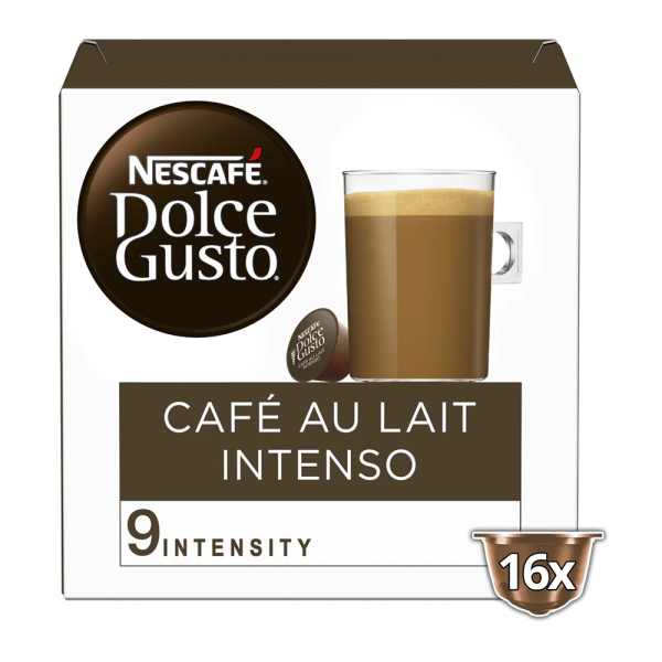 Aanbieding Dolce Gusto - Cafe Au Lait Intenso - 16 DG cups (ean 7613036072229)