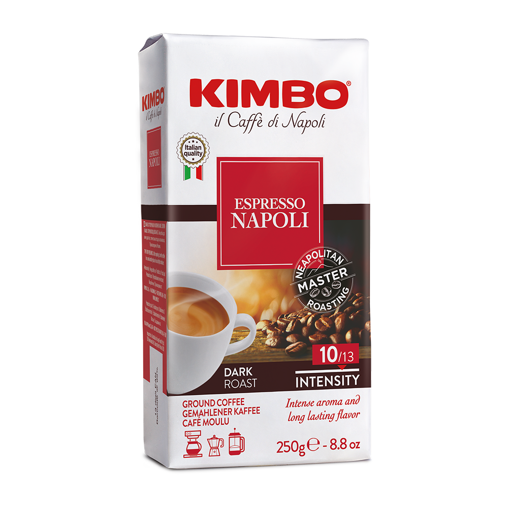 Aanbieding Kimbo Espresso Napoletano - Gemalen koffie 250 GR (ean 8002200602116)