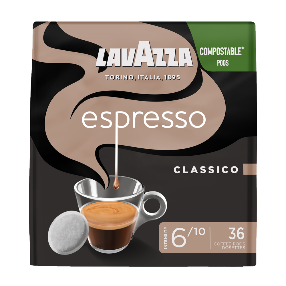 Aanbieding Lavazza - senseo compatible koffiepads - Classico (ean 8000070026803)