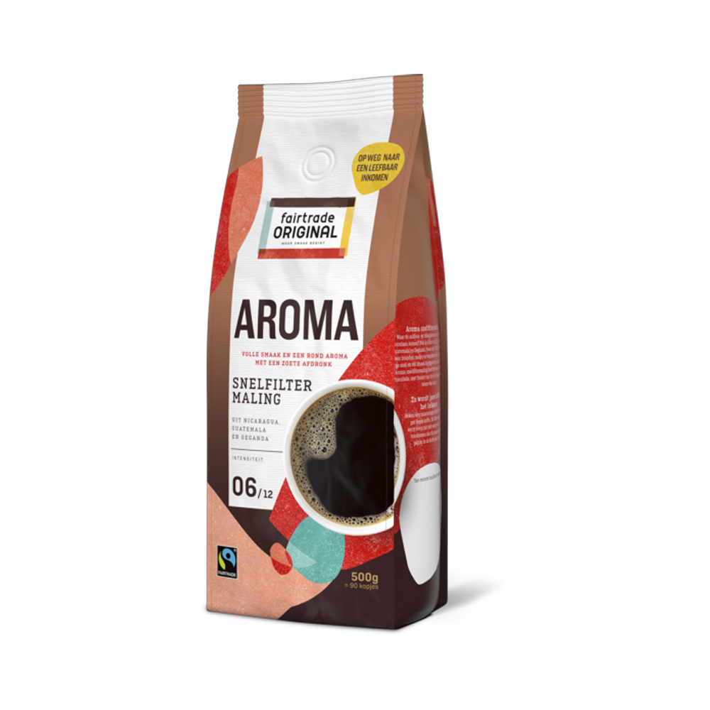 Aanbieding Fairtrade Original - gemalen koffie - Aroma snelfilter (ean 8711741359105)