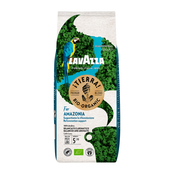 Aanbieding Lavazza ¡Tierra! For Amazonia - Bio koffiebonen 500 GR (ean 8000070049628)