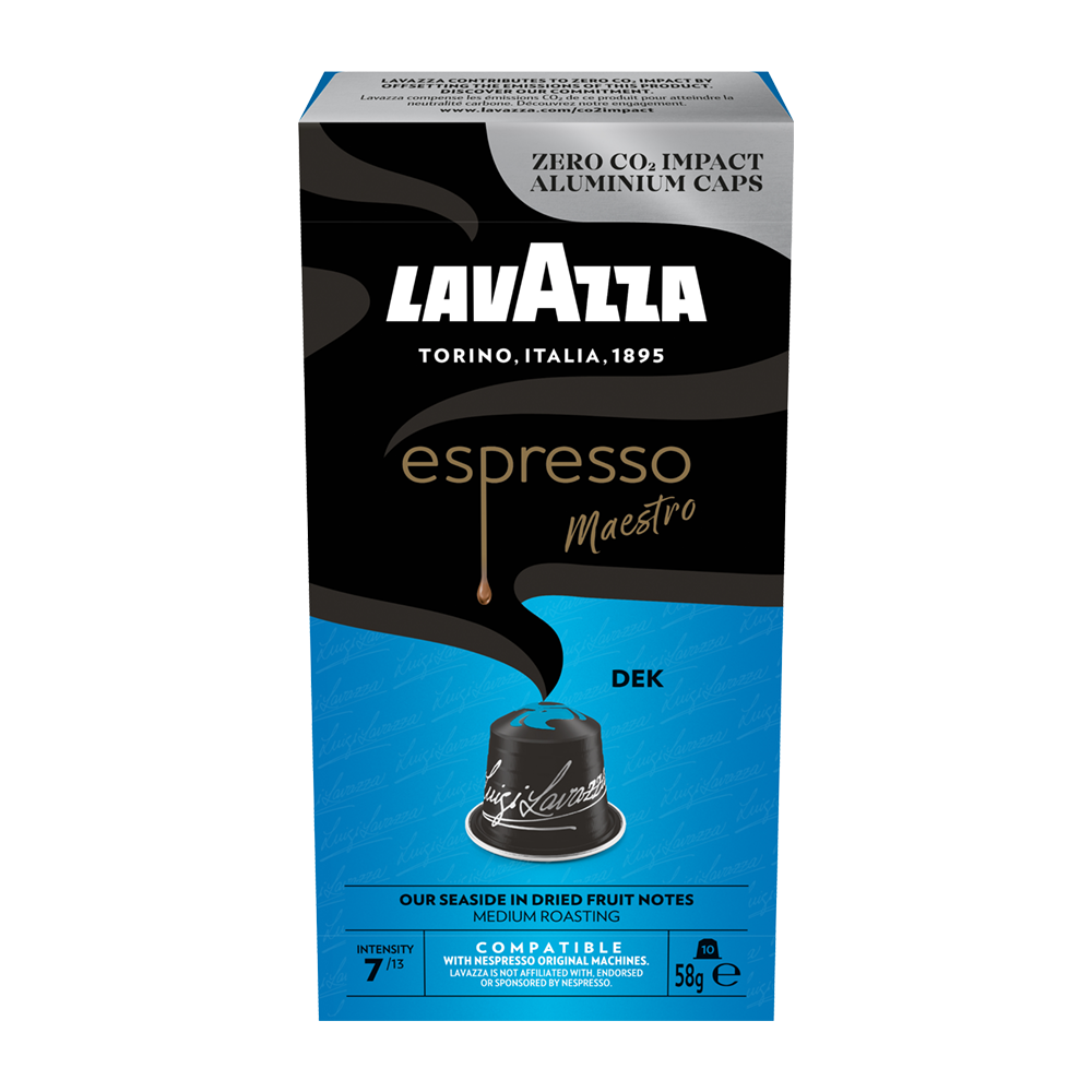 Aanbieding Lavazza Espresso Decaffeinato - 10 koffiecups (ean 8000070053601)