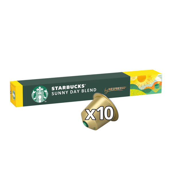 Aanbieding Starbucks Sunny Day Blend - 10 koffiecups (ean 7630311506873)