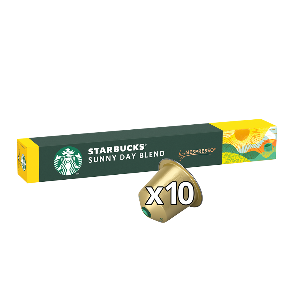 Aanbieding Starbucks Sunny Day Blend - 10 koffiecups (ean 7630311506873)