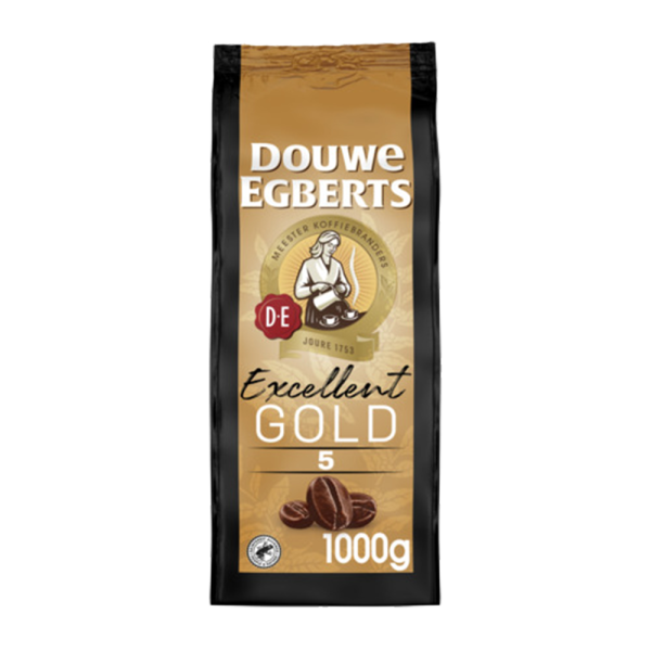 Aanbieding Douwe Egberts Excellent Gold - Koffiebonen 1 KG (ean 8711000701812)