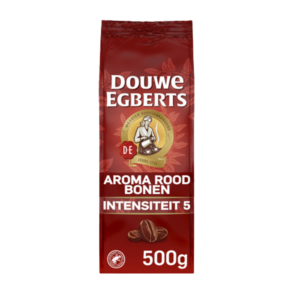 Aanbieding Douwe Egberts Aroma Rood - Koffiebonen 500 GR (ean 8711000261910)