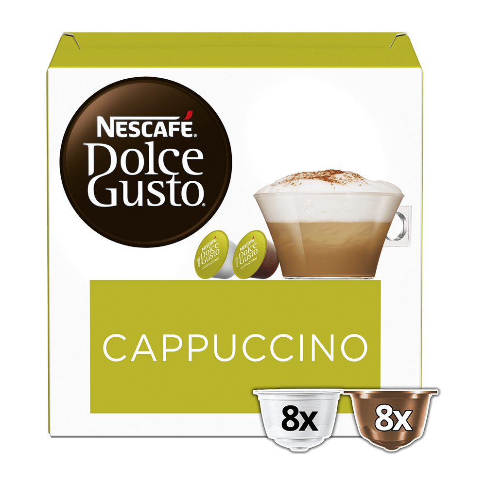 Aanbieding Dolce Gusto Cappuccino - 16 DG cups (ean 7613036306294)