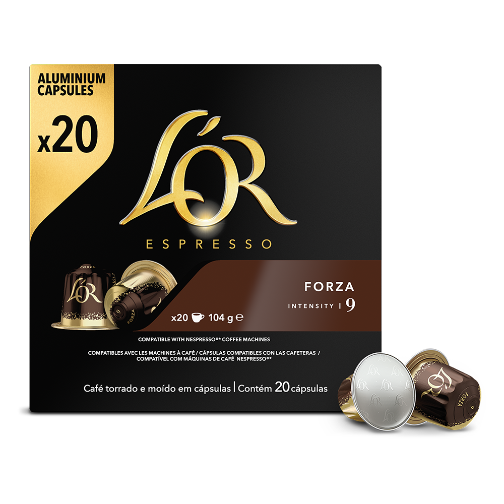 Aanbieding L'OR Espresso Forza - 20 koffiecups (ean 8711000360811)