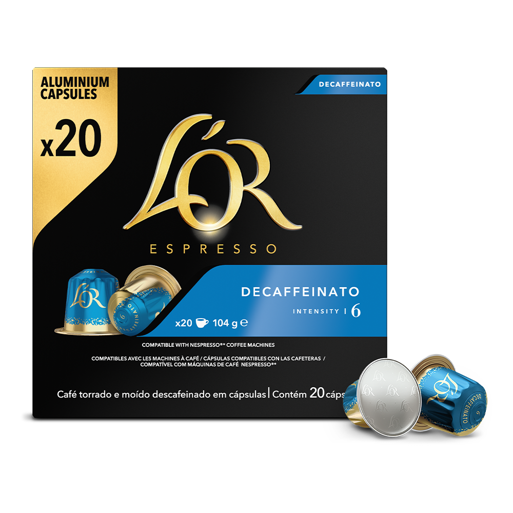 Aanbieding L'OR Espresso Decaffeinato - 20 koffiecups (ean 8711000419724)