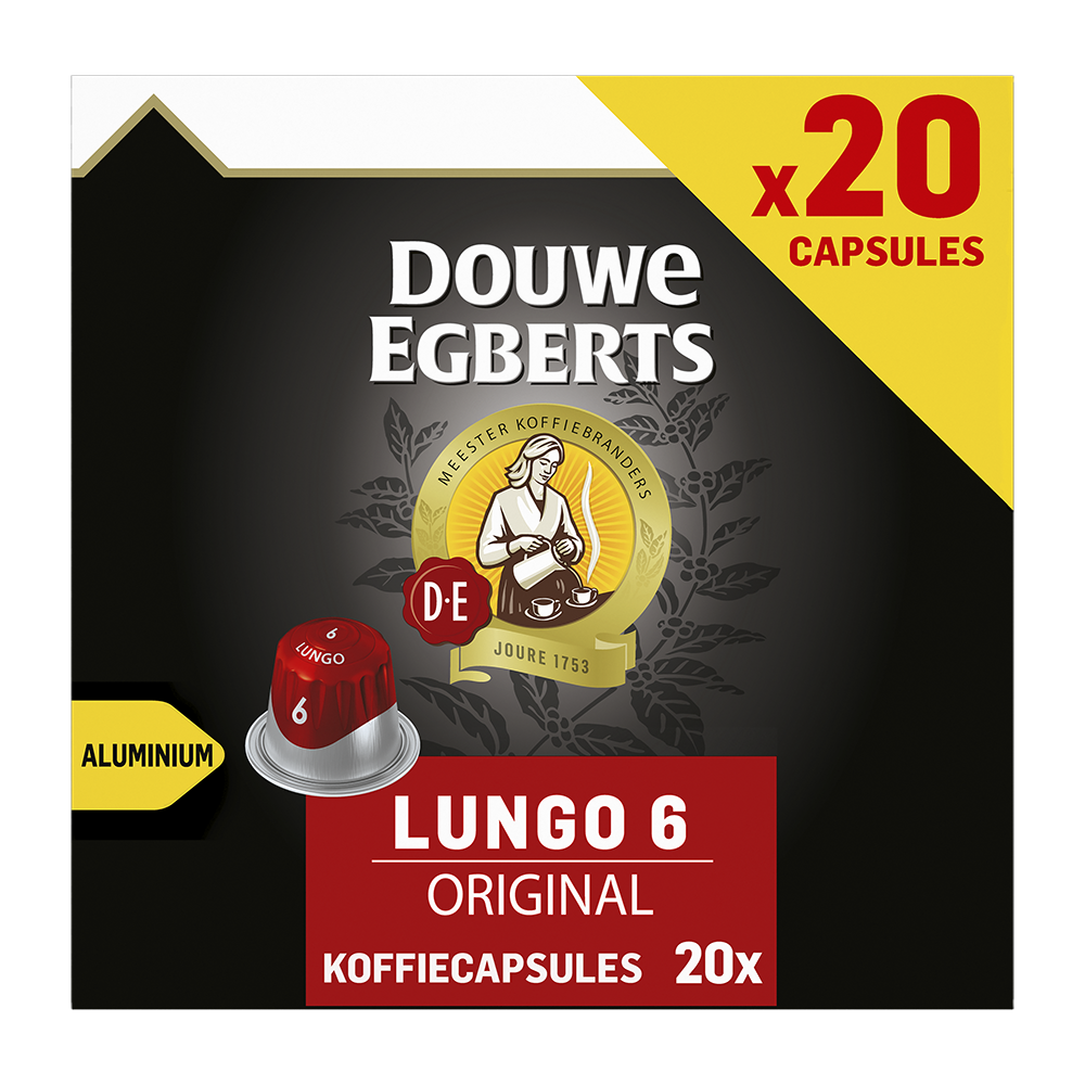 Aanbieding Douwe Egberts Lungo Original - 20 koffiecups (ean 8711000379769)