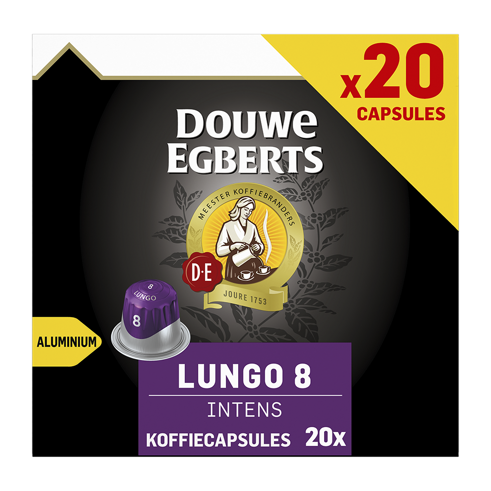 Aanbieding Douwe Egberts Lungo Intens - 20 koffiecups (ean 8711000371169)