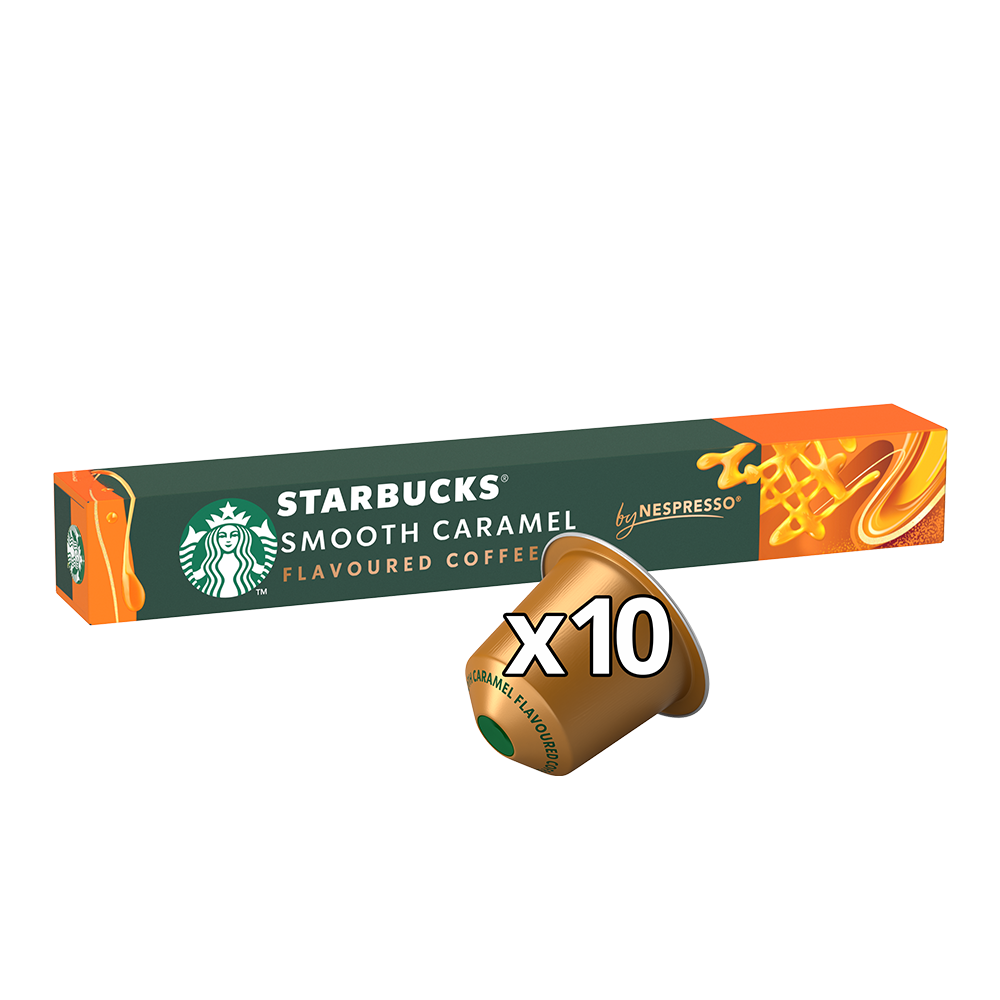 Aanbieding Starbucks Smooth Caramel - 10 Koffiecups (ean 8445290154187)