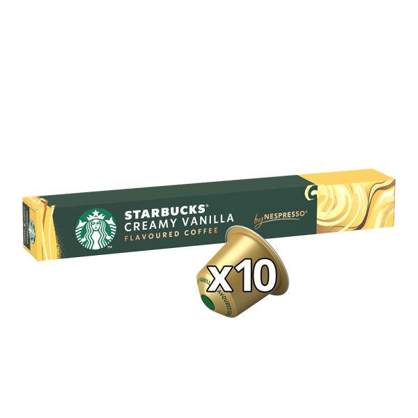 Aanbieding Starbucks Creamy Vanilla - 10 koffiecups (ean 8445290156044)