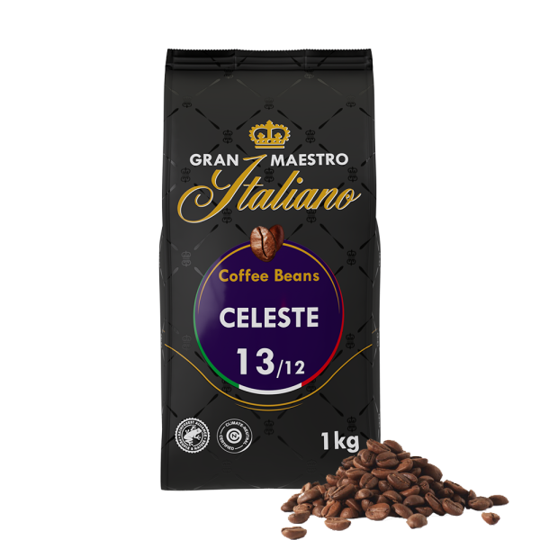 Aanbieding Gran Maestro Italiano Celeste - Koffiebonen 1 KG (ean 8719418014395)