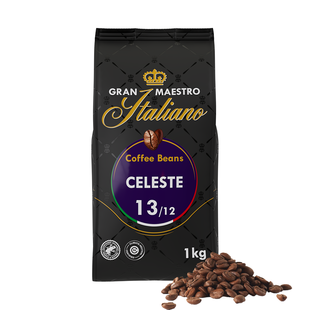 Aanbieding Gran Maestro Italiano Celeste - Koffiebonen 1 KG (ean 8719418014395)