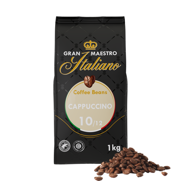 Aanbieding Gran Maestro Italiano Cappuccino - Koffiebonen 1 KG (ean 8719418014388)