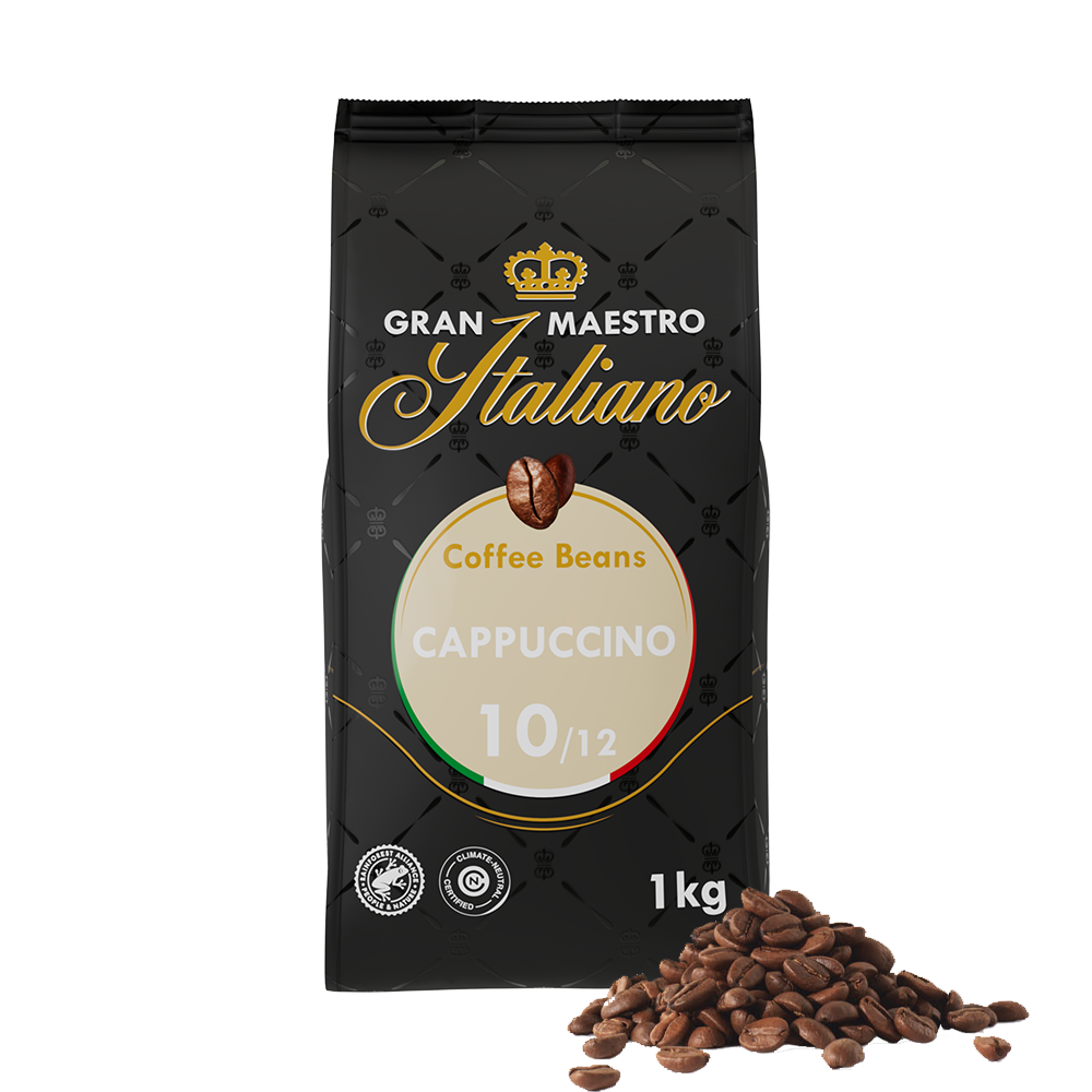 Aanbieding Gran Maestro Italiano Cappuccino - Koffiebonen 1 KG (ean 8719418014388)