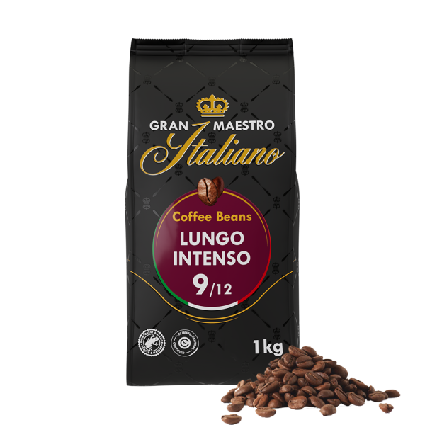 Aanbieding Gran Maestro Italiano Lungo Intenso - Koffiebonen 1 KG (ean 8719418014135)