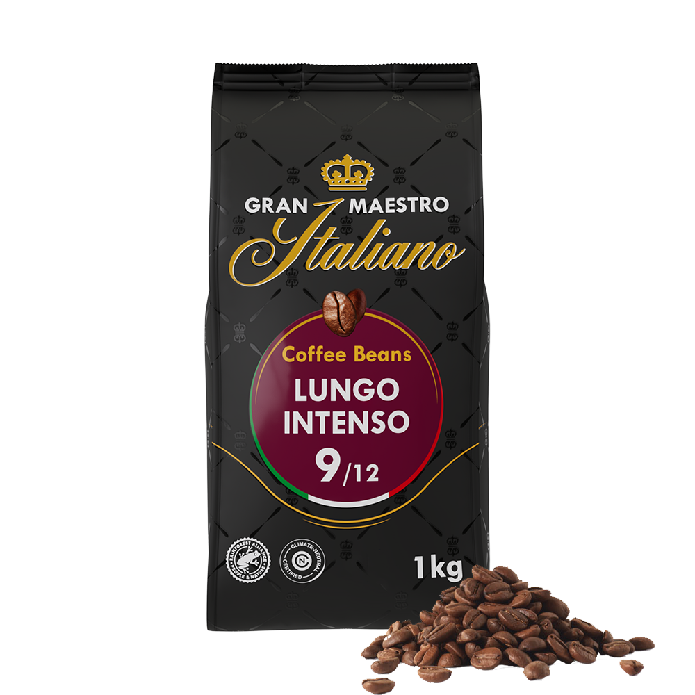 Aanbieding Gran Maestro Italiano Lungo Intenso - Koffiebonen 1 KG (ean 8719418014135)