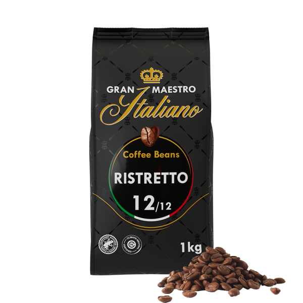 Aanbieding Gran Maestro Italiano Ristretto - Koffiebonen 1 KG (ean 8719418014173)