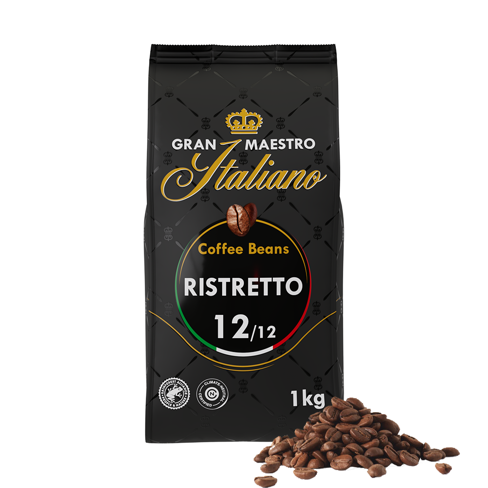 Aanbieding Gran Maestro Italiano Ristretto - Koffiebonen 1 KG (ean 8719418014173)