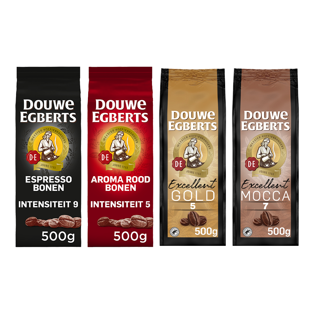 Aanbieding Proefpakket - Douwe Egberts - 2 KG koffiebonen (ean 8719418051086)