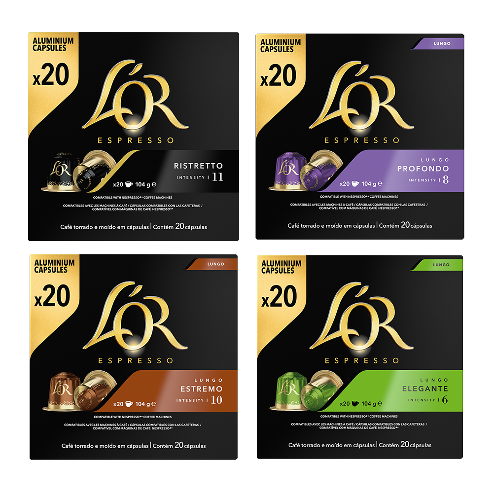 Aanbieding Proefpakket - L'OR - 80 koffiecups (ean 8719418051116)