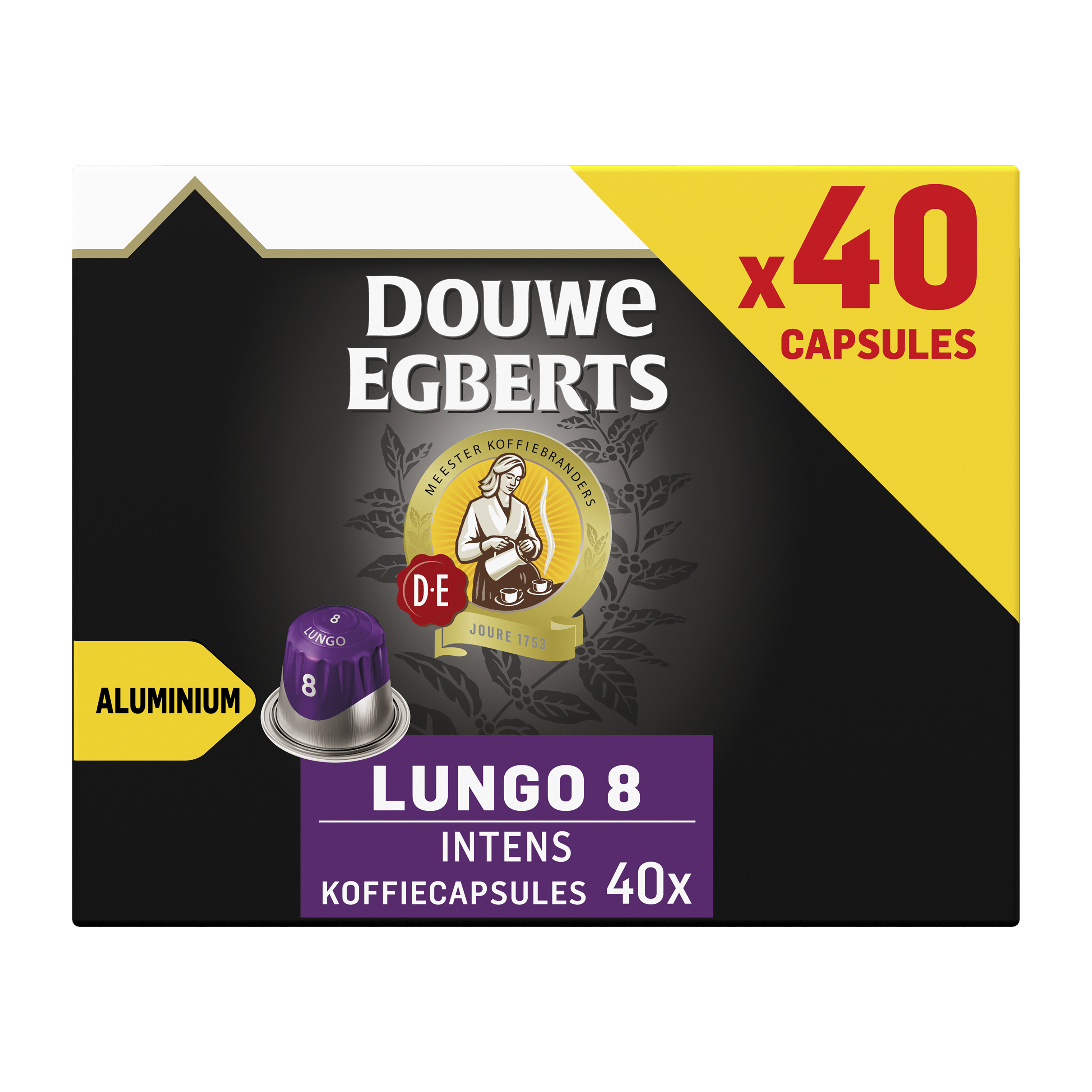 Aanbieding Douwe Egberts Lungo Intens - 40 koffiecups (ean 8711000895191)