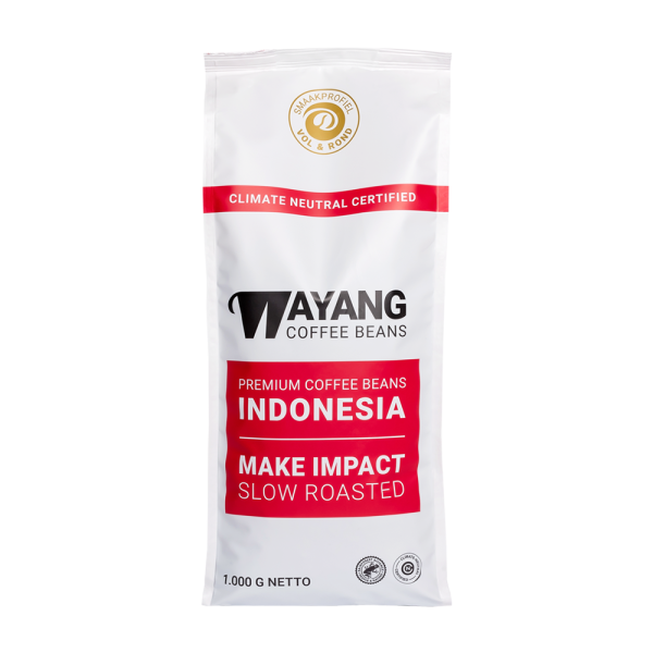 Aanbieding Wayang Coffee Beans Vol & Rond - Koffiebonen 1 KG (ean 8720938527036)