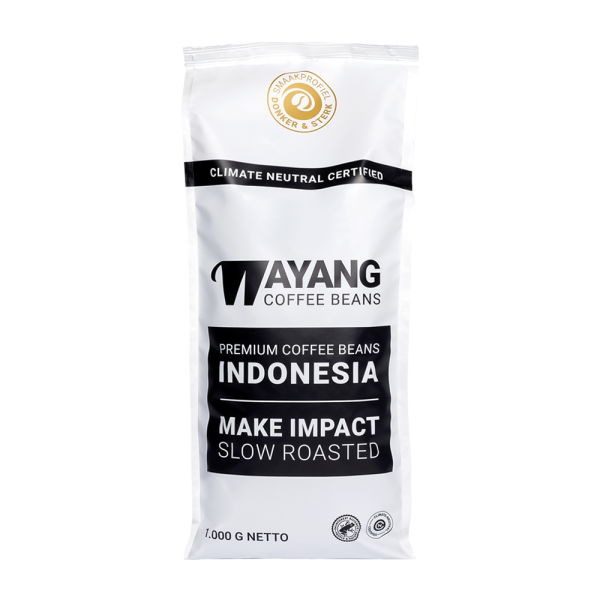 Aanbieding Wayang Coffee Beans Donker & Sterk - Koffiebonen 1 KG (ean 8720938527012)