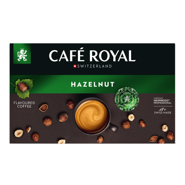 Aanbieding Café Royal Hazelnut - 50 Nespresso Compatible Pads (ean 7616500943889)