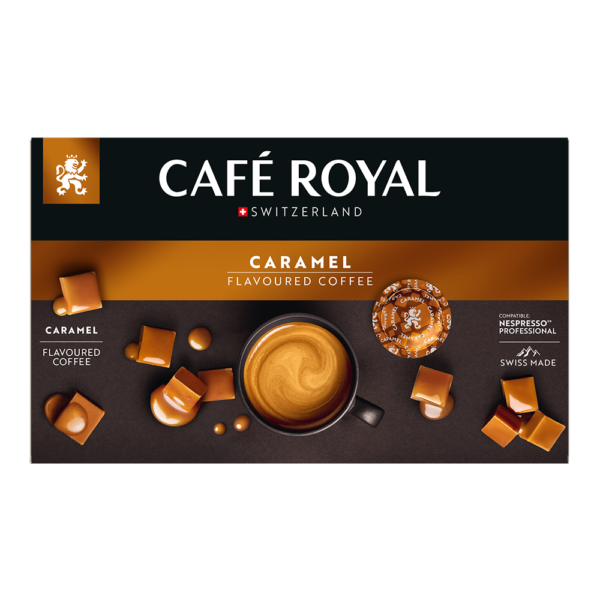 Aanbieding Café Royal Caramel - 50 Nespresso Compatible Pads (ean 7616500942394)