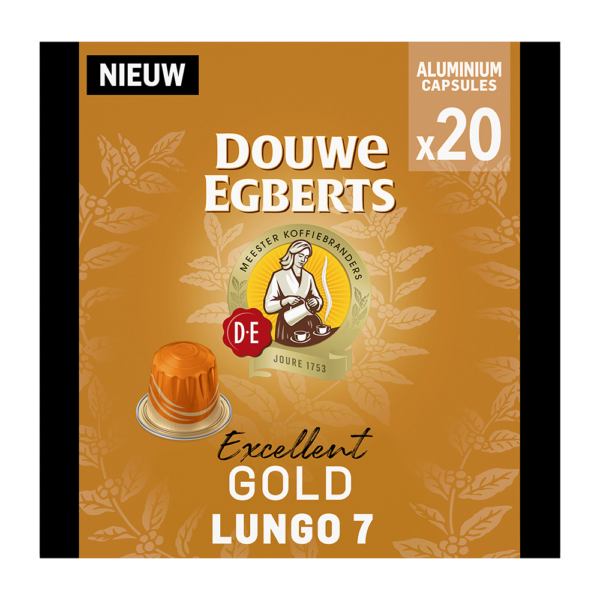 Aanbieding Douwe Egberts Excellent Gold - 20 koffiecups (ean 8711000571446)