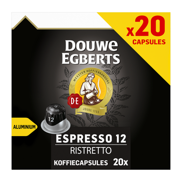 Aanbieding Douwe Egberts Espresso Ristretto - 20 koffiecups (ean 8711000473788)