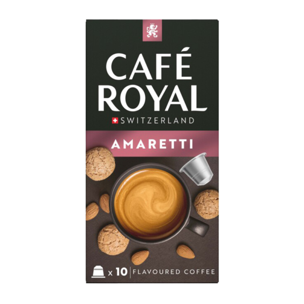 Aanbieding Café Royal Amaretti - 10 koffiecups (ean 7616500927735)