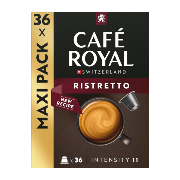 Aanbieding Café Royal Ristretto - 36 koffiecups (ean 7617014193272)