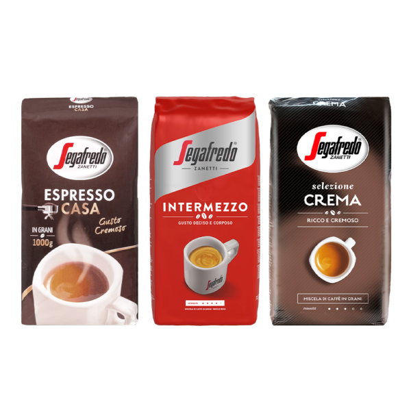 Aanbieding Proefpakket Segafredo - 3 KG koffiebonen (ean 8719418061931)