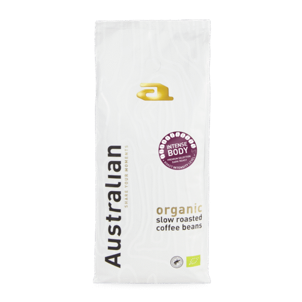 Aanbieding Australian Organic Intense Body - Bio koffiebonen 1 KG (ean 8719497996483)