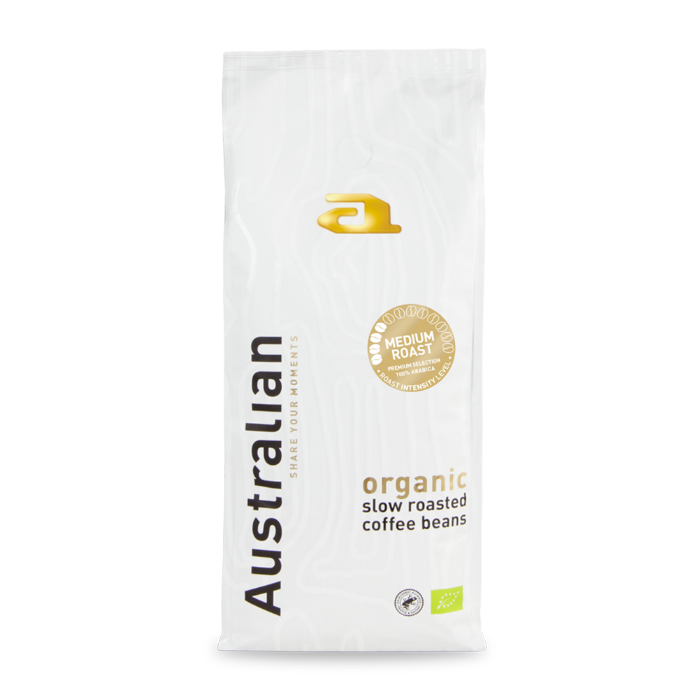 Aanbieding Australian Organic Medium Roast - Bio koffiebonen 1 KG (ean 8718053588940)