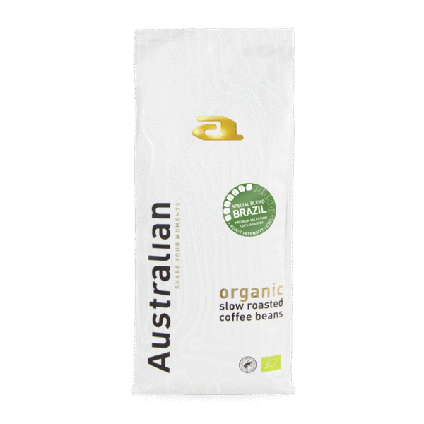 Aanbieding Australian Organic Brazil - Bio koffiebonen 1 KG (ean 8718053588964)