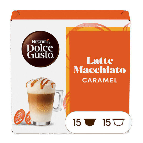 Aanbieding Dolce Gusto Latte Macchiato Caramel - 30 cups (ean 8445291718616)