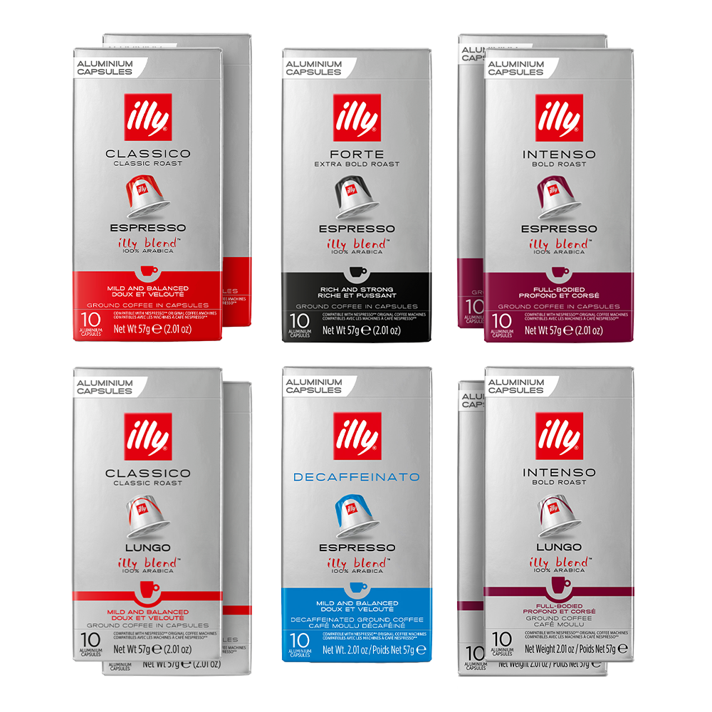 Aanbieding Proefpakket Illy - 100 koffiecapsules (ean 8719418064734)