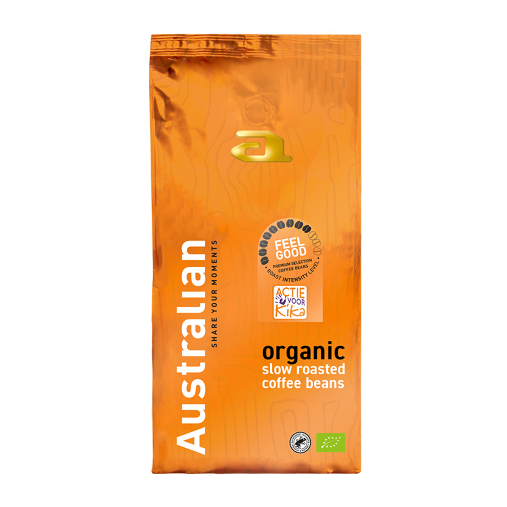 Aanbieding Australian Organic Feel Good - Bio koffiebonen 1 KG (ean 8719497997664)