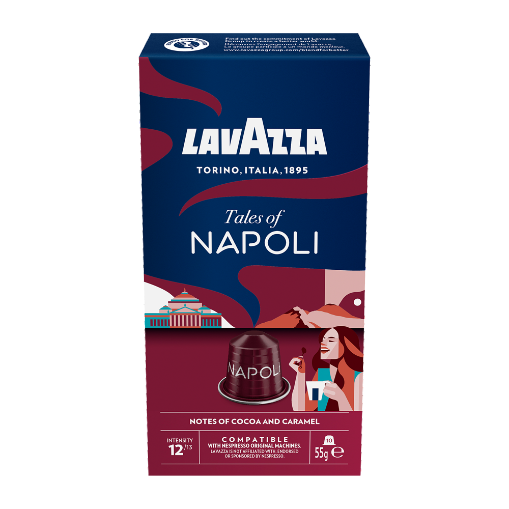 Aanbieding Lavazza Tales of Italy Napoli - 10 koffiecups (ean 8000070075214)