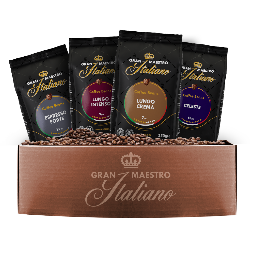 Aanbieding Gran Maestro Italiano Probeerpakket - 600 GR Koffiebonen (ean 8719418065410)