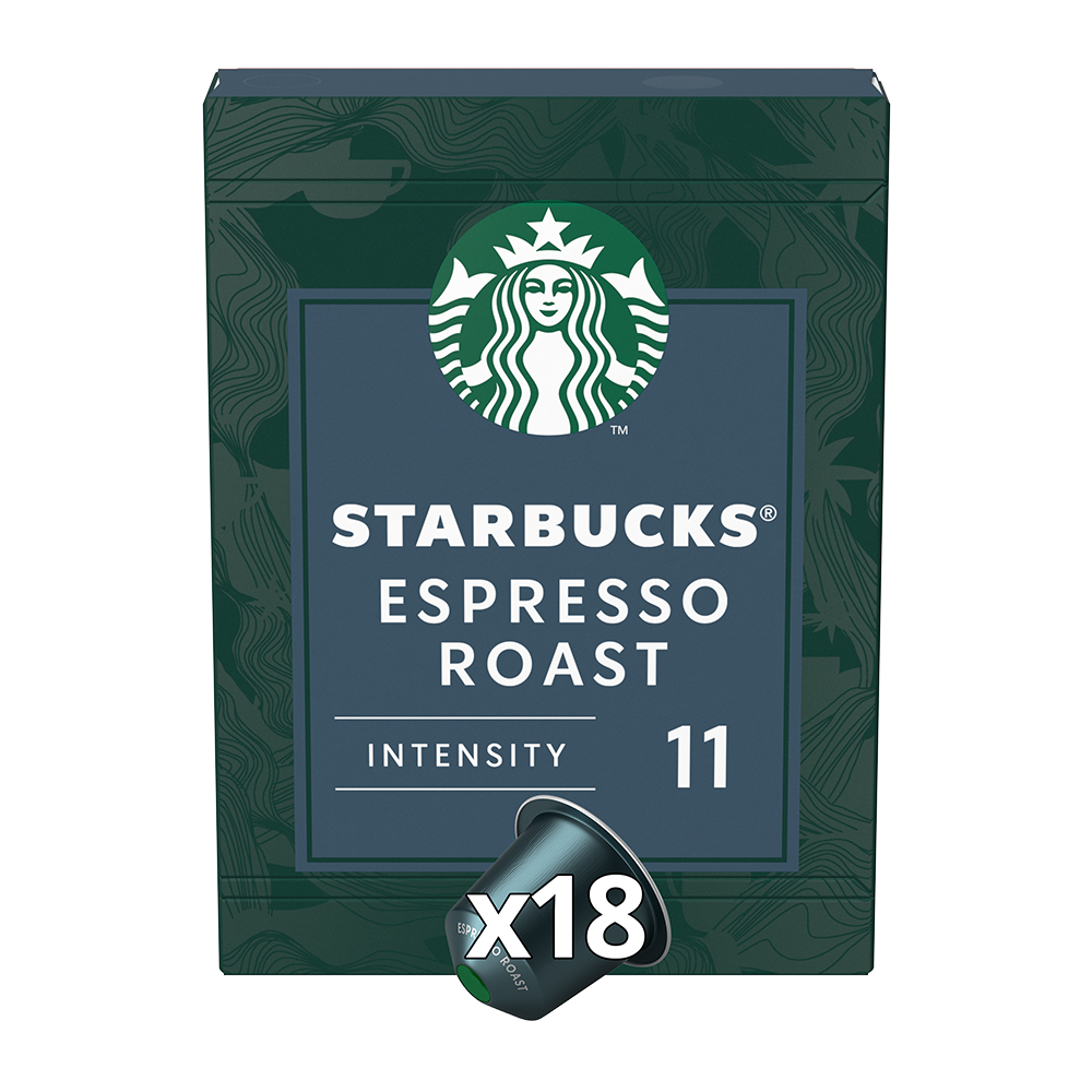 Aanbieding Starbucks Espresso Dark Roast - 18 koffiecups (ean 7613287414236)