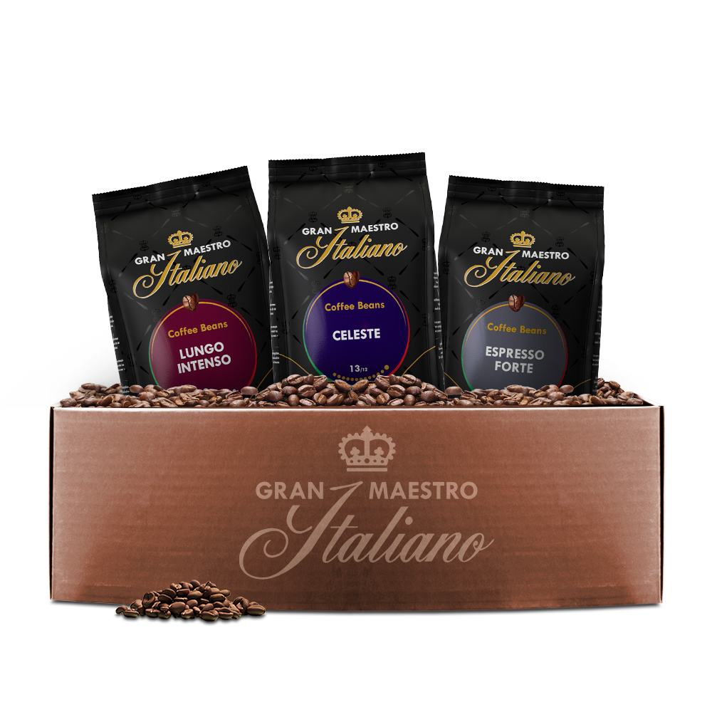 Aanbieding Gran Maestro Italiano Probeerpakket - 450 GR Koffiebonen (ean 8719418066493)