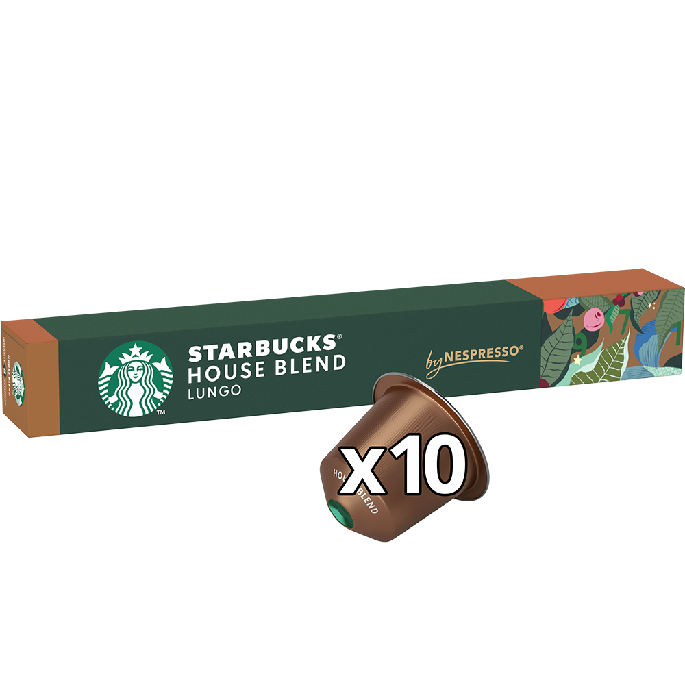 Aanbieding Starbucks House Blend Lungo - 10 koffiecups (ean 8445291363748)